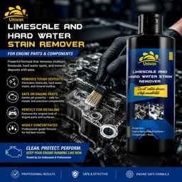 Uniwax UL13 Hard Water Stain Remover for Cars | Lime Scale Chrome, Logos & Door Handles Cleaner | 200ml - 5kg