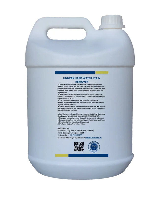 Uniwax UL13 Hard Water Stain Remover for Cars | Lime Scale Chrome, Logos & Door Handles Cleaner | 200ml - 5kg