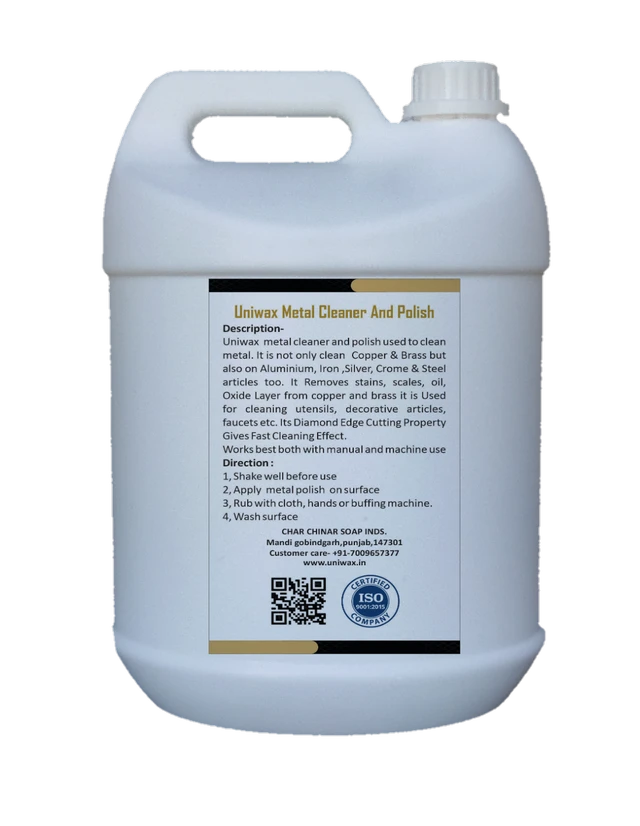 Uniwax Metal Polish – Removes Tarnish, Rust & Oxidation for Stainless Steel, Brass, Copper & More - 5kg