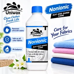 Uniwax NID nonionic Liquid detergent/ Non-Residue Liquid Detergent for Sensitive Clothes - 1kg