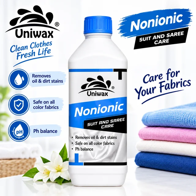Uniwax NID nonionic Liquid detergent/ Non-Residue Liquid Detergent for Sensitive Clothes - 1kg