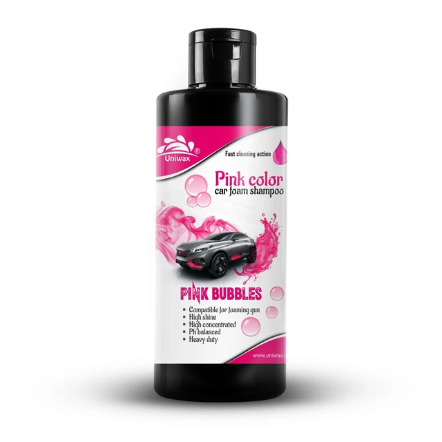 Uniwax Color Foam Wash with Wax Car Shampoo | High Foaming Car Wash Soap | Removes Dirt & Grime | Adds Shine & Water Beading | Safe for All Vehicle Paints | pH Balanced - 200ml