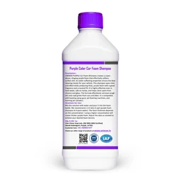 uniwax purple colour foam shampoo with wax / Produces Thick Coloured Foam Car Washing Liquid - 1 kg, Purple