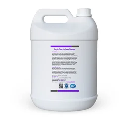 uniwax purple colour foam shampoo with wax / Produces Thick Coloured Foam Car Washing Liquid - 5 KG, Purple
