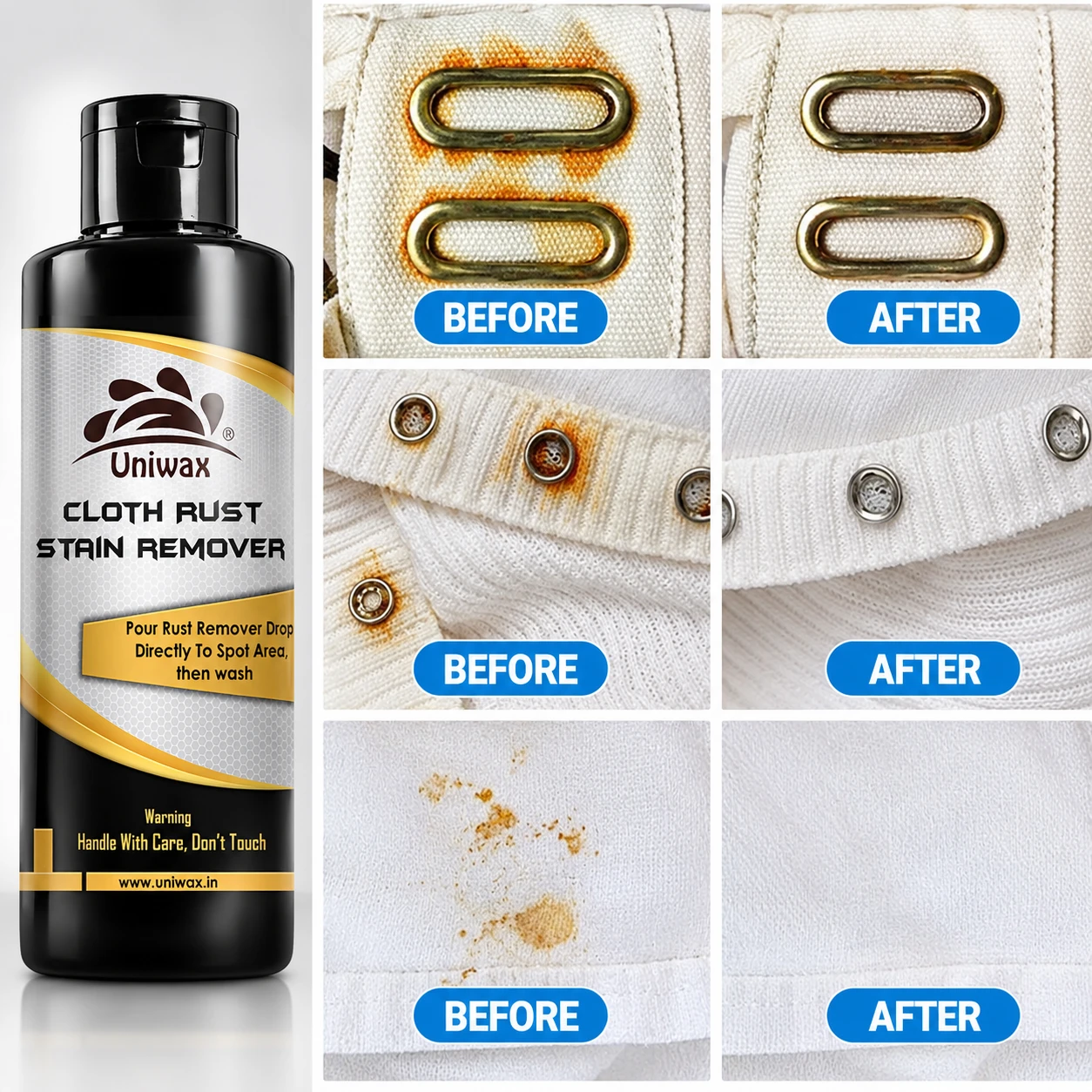 Uniwax Cloth Rust Stain Remover - Image 3