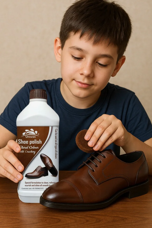 Uniwax Leather Shoe Polish Natural colour – Premium Shoe Shine for All Leather Colors – Nourishes, Protects & Restores – Long-Lasting Gloss - 5 kg