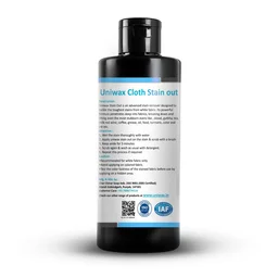 uniwax Stain out for tea coffee, pan masala, colour, black spot, food stain remover for cloth - 200ml