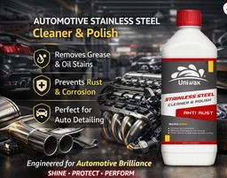 Uniwax Stainless Steel Polish | Streak-Free Shine & Protection | Restores Shine & Prevents Rust | - 1kg