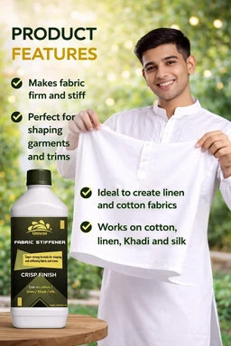 uniwax fabric stiffener, liquid starch / fabric hardener - 1kg