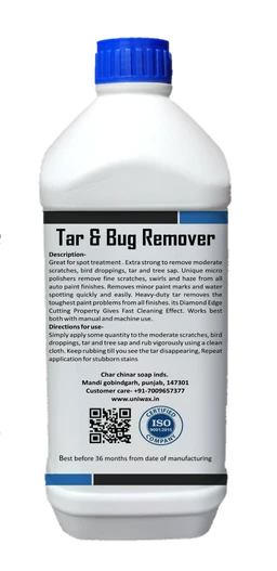 Uniwax Tar & Bug Remover Spray - Fast-Acting Formula for Windshields, Bumpers & Paint, Safe on All Surfaces. - 1 liter