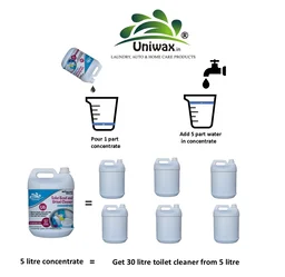 U6 Toilet Cleaner Concentrate – Cost-Effective 5L Makes 30L, Kills Germs & Removes Stains - 5kg