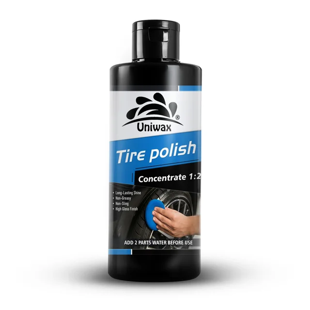 Uniwax Tyre Polish (1:2 Concentrate) – Deep Black Finish & Protection - 200ml