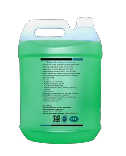 Uniwax Tyre Shine Gel | Deep Black Gloss & UV Protection | Long-Lasting Shine & Protection - 5kg