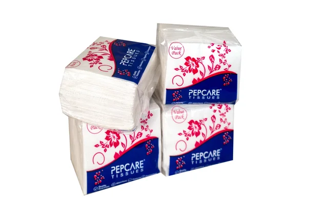 Pepcare Premium Soft Tissue Paper Napkins – 27 × 30 cm | Pack of 4 -