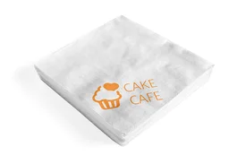 Logo Printed Tissue Paper - 25 Packets - 100 Pulls, 27 cm X 30 cm, White