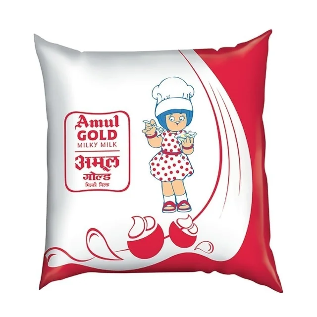 Amul Gold Full Cream Fresh Milk | Pouch - 500 Ml