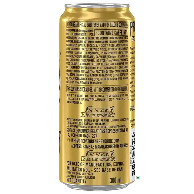 Predator Energy Drink Can | Instant Energy Boost (Panthor)