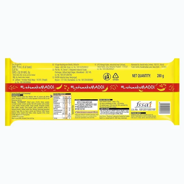 Maggi 2-minute Instant Noodles, Masala maggie noodles 300 gram pack