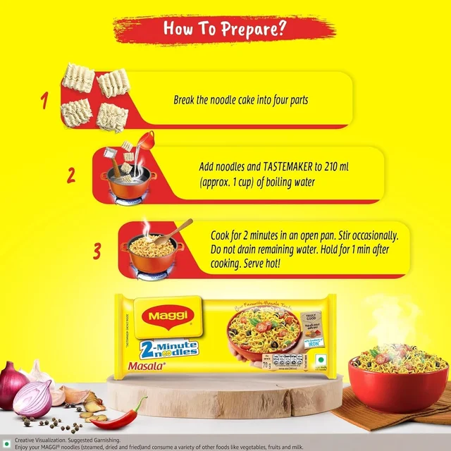 Maggi 2-minute Instant Noodles, Masala maggie noodles 300 gram pack