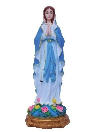 ST MARY POLY RESIN STATUE ITEM CODE- BB1034C - 6 INCH X 16 INCH, MULTICOLOUR