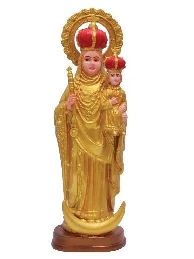 VELANGANNI MATHA POLY RESIN STATUE ITEM CODE- BB1199C - 4 INCH X 11 INCH, MULTICOLOUR