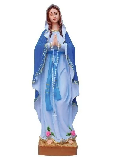 ST.MARY POLY RESIN STATUE ITEM CODE- BB1220C - 7 INCH X 23 INCH, MULTICOLOUR