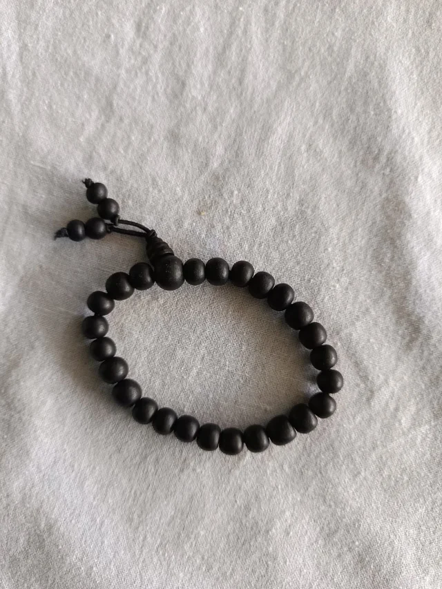 Karungali Mala + Bracelet Combo - 8 mm, Black