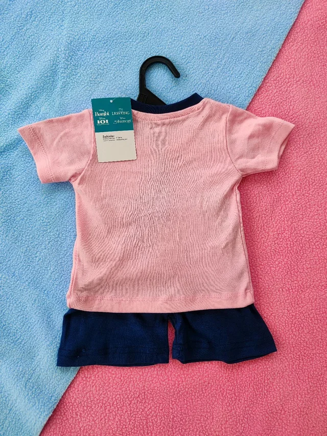 Disnep Classics Premium Boy's Cotton Half Sleeves T-Shirt and Shorts Set - Pink With Blue Spiderman - 6 Months