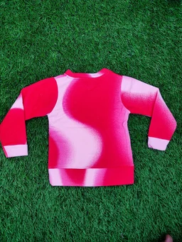 Premium Rainbow Full Sleeve Tshirt - Red - 1 Year
