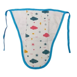 Little Kovai New Age 100% Cotton Padded Langots/ Nappies (Pack of 5, Multicolour) - 0 - 3 Months