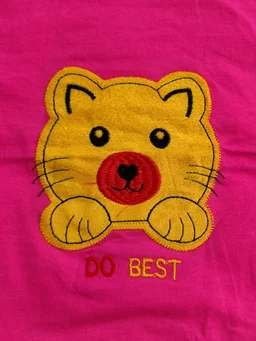 Marvel Hosiery Cotton Teddy Bear Design Tshirt for Boys & Girls - Baby Pink - 3Y