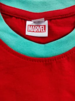 Marvel Hosiery Cotton Teddy Bear Design Tshirt for Boys & Girls - Red - 3Y