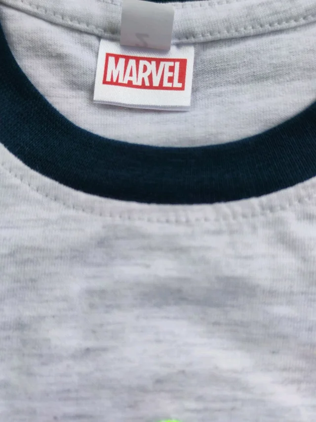 Marvel Hosiery Cotton Teddy Bear Design Tshirt for Boys & Girls - White - 2Y