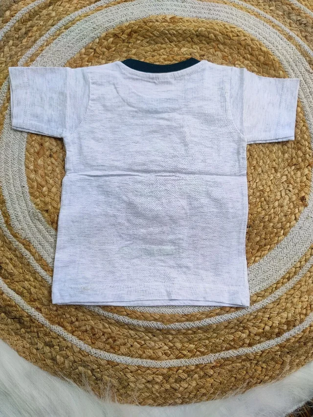 Marvel Hosiery Cotton Teddy Bear Design Tshirt for Boys & Girls - White - 2Y