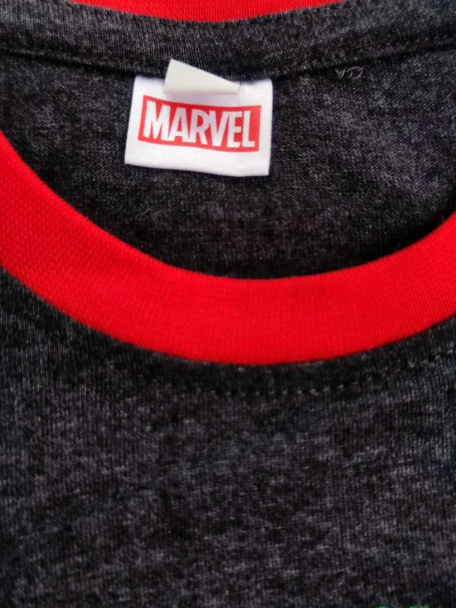 Marvel Hosiery Cotton Teddy Bear Design Tshirt for Boys & Girls - Black - 2Y