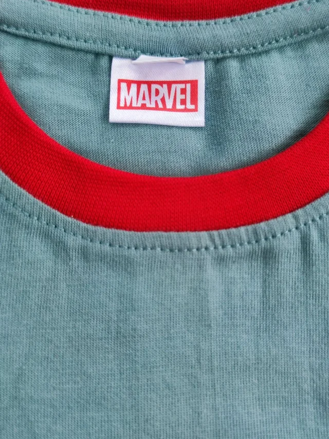 Marvel Hosiery Cotton Teddy Bear Design Tshirt for Boys & Girls - Turquoise Green - 2Y