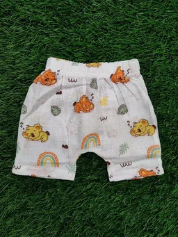 Little Kovai Bamboo Muslin Jabla and Shorts for Babies and Toddlers - Bear - 6 - 12 Months