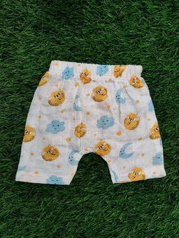 Little Kovai Bamboo Muslin Jabla and Shorts for Babies and Toddlers - Moon - 6 - 12 Months