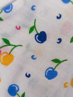 Little Kovai Yaal 100% Organic Cotton Woven Frocks for Babies - Front Open(Combo Pack of 2, Multi-color) - 0 - 6 Months