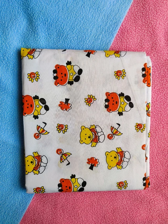 Organic Printed Premium Soft Cotton Thottils/Swing Cradle 3.5 Mtrs – Bear