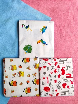 Organic Printed Premium Soft Cotton Thottils/Swing Cradle 3.5 Mtrs – Bird - Free Size