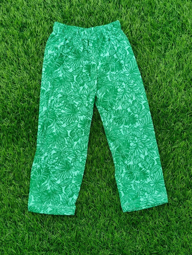 Disney Half Sleeve Pyjama set (Co-ord set) for Boys & Girls - Parrot Green Floral - 2 Year