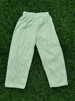 Disney Half Sleeve Pyjama set (Co-ord set) for Boys & Girls - Lined Light Green - 2 Year