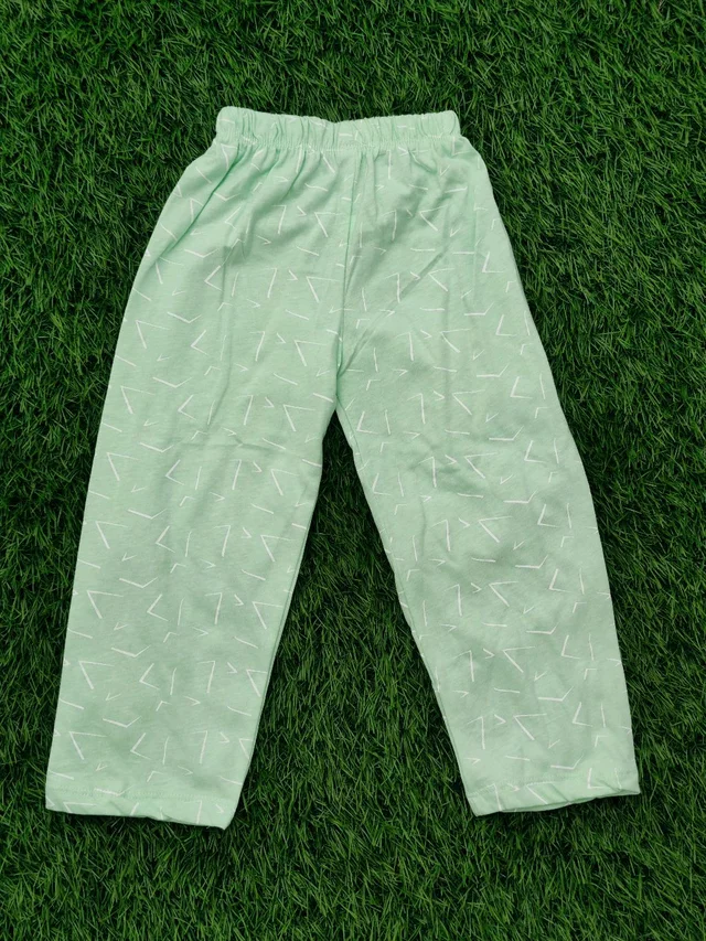 Disney Half Sleeve Pyjama set (Co-ord set) for Boys & Girls - Lined Light Green - 2 Year