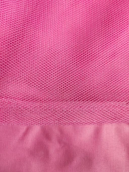 Little Kovai Premium Cotton Mosquito Net for Baby Cradle Swing/Baby Jhula with Bottom Zip Opening | Pastel Pink - Free Size