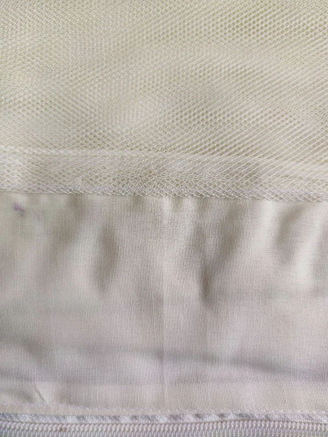 Little Kovai Premium Cotton Mosquito Net for Baby Cradle Swing/Baby Jhula with Bottom Zip Opening | Beige color - Free Size