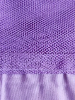 Little Kovai Premium Cotton Mosquito Net for Baby Cradle Swing/Baby Jhula with Bottom Zip Opening | Violet color - Free Size