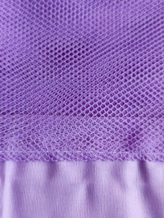 Little Kovai Premium Cotton Mosquito Net for Baby Cradle Swing/Baby Jhula with Bottom Zip Opening | Violet color - Free Size
