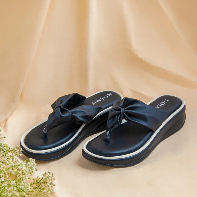 Knot Black Flatforms