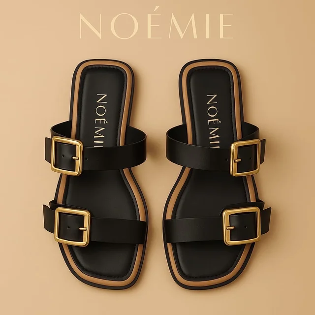 Deux Black Flats